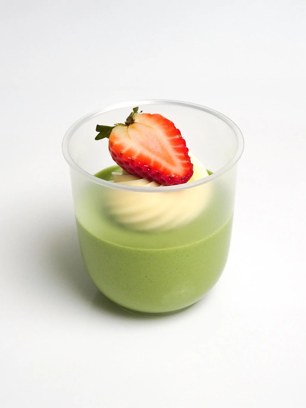 เมนู: Matcha Strawberry Milk Pudding