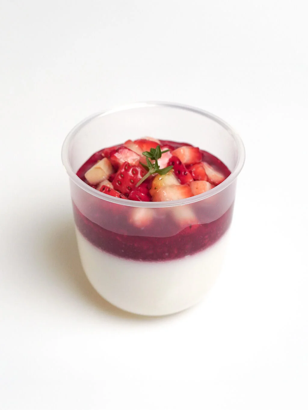 เมนู: Strawberry Vanilla Milk Pudding