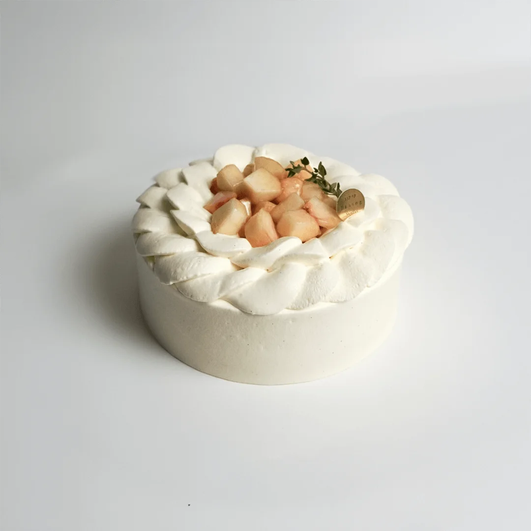 เมนู: White Peach Earl Grey Cake